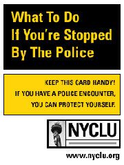 The NYCLU's Bust Card
